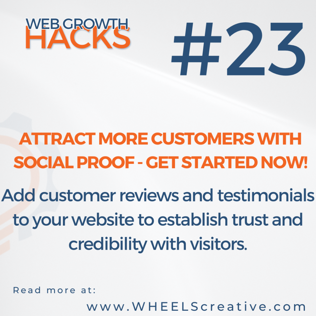 Attract more customers with social proof - get started now!