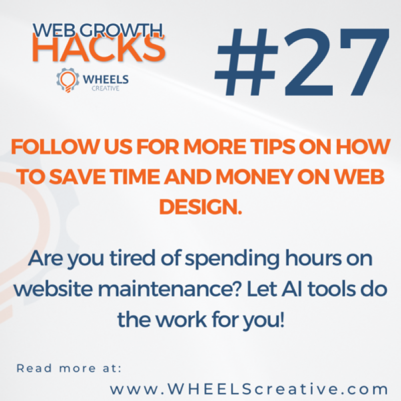 Follow us for more tips on how to save time and money on web design.